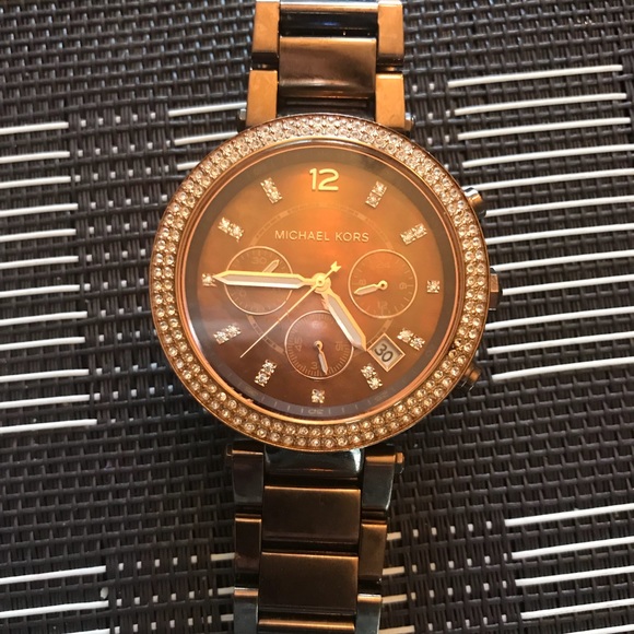 Bronze Michael Kors watch - Picture 1 of 2